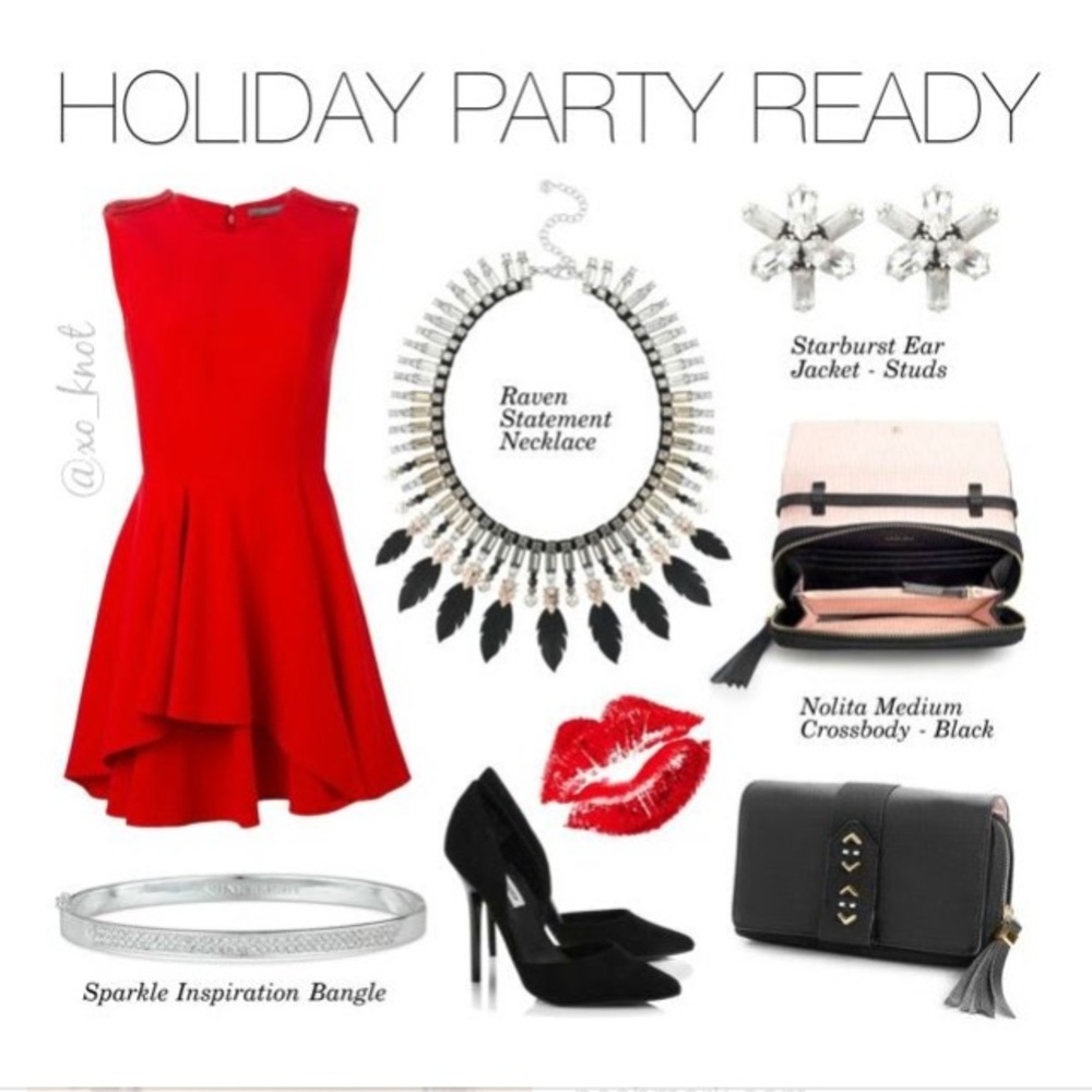 Stella & Dot | RARE Limited Edition💫Raven NEW Statement Necklace & Earri… - Picture 7 of 10